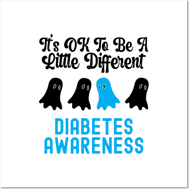 It's Ok To Be Different, World Diabetes Day Wall Art by Cor Designs